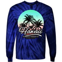 Hawaii Vintage Logo Tie-Dye Long Sleeve Shirt