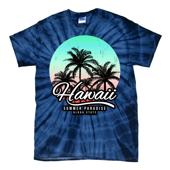 Hawaii Vintage Logo Tie-Dye T-Shirt