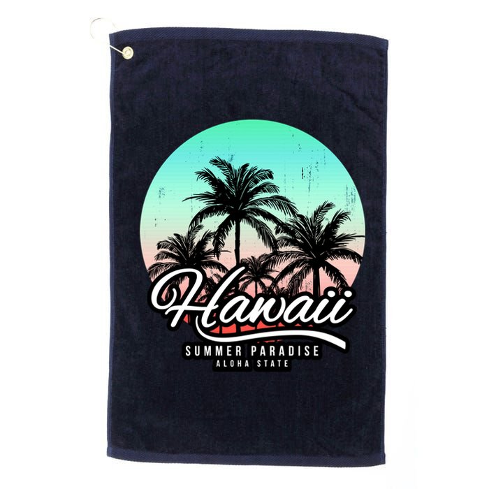 Hawaii Vintage Logo Platinum Collection Golf Towel