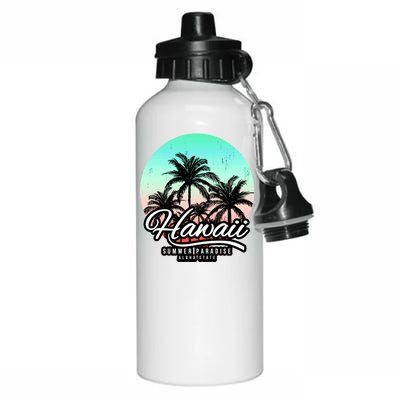 Hawaii Vintage Logo Aluminum Water Bottle