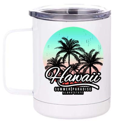 Hawaii Vintage Logo 12 oz Stainless Steel Tumbler Cup