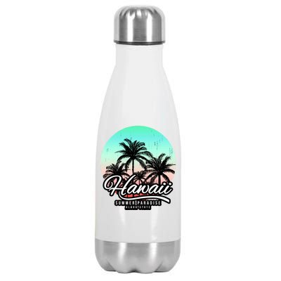 Hawaii Vintage Logo Stainless Steel Insulated Water Bottle