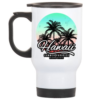 Hawaii Vintage Logo Stainless Steel Travel Mug