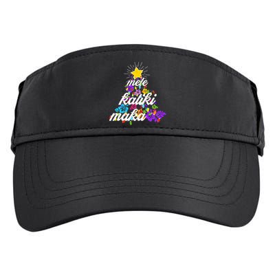 Hawaiian Mele Kaliki Maka Christmas Tree Adult Drive Performance Visor