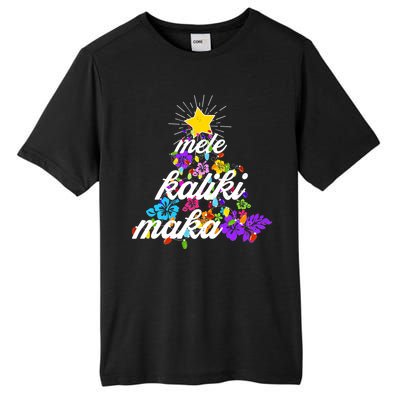 Hawaiian Mele Kaliki Maka Christmas Tree Tall Fusion ChromaSoft Performance T-Shirt