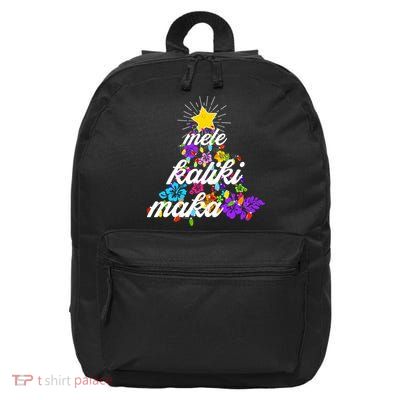 Hawaiian Mele Kaliki Maka Christmas Tree 16 in Basic Backpack