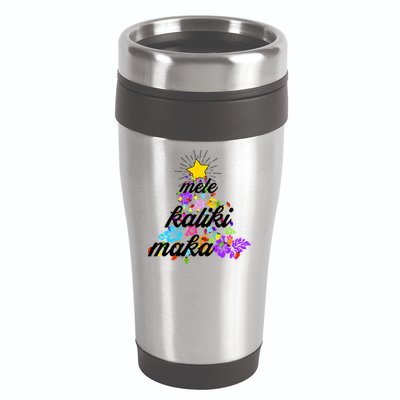 Hawaiian Mele Kaliki Maka Christmas Tree 16oz Travel Tumbler