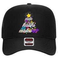 Hawaiian Mele Kaliki Maka Christmas Tree Trucker Hat