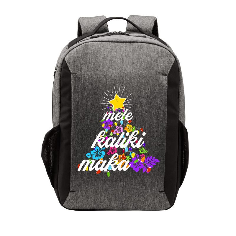 Hawaiian Mele Kaliki Maka Christmas Tree Vector Backpack