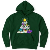 Hawaiian Mele Kaliki Maka Christmas Tree Hoodie