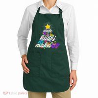 Hawaiian Mele Kaliki Maka Christmas Tree Apron