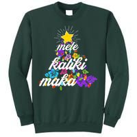 Hawaiian Mele Kaliki Maka Christmas Tree Sweatshirt