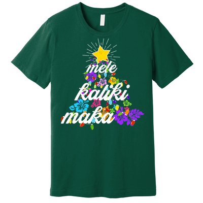 Hawaiian Mele Kaliki Maka Christmas Tree Premium T-Shirt