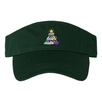 Hawaiian Mele Kaliki Maka Christmas Tree Valucap Bio-Washed Visor