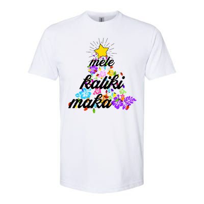 Hawaiian Mele Kaliki Maka Christmas Tree Softstyle CVC T-Shirt