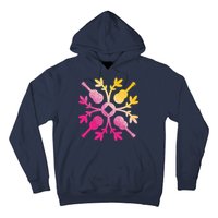 Hawaiian Mele Music Quilt Tribal Tattoo Ukulele Hoodie