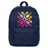 Hawaiian Mele Music Quilt Tribal Tattoo Ukulele 16 in Basic Backpack