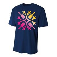 Hawaiian Mele Music Quilt Tribal Tattoo Ukulele Performance Sprint T-Shirt