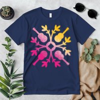 Hawaiian Mele Music Quilt Tribal Tattoo Ukulele Premium T-Shirt