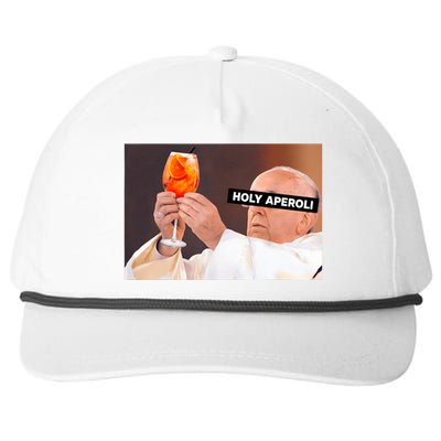 Holy Aperoli X Papst The Pope Drip X Francis Spritz Club Snapback Five-Panel Rope Hat