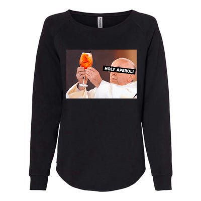 Holy Aperoli X Papst The Pope Drip X Francis Spritz Club Womens California Wash Sweatshirt