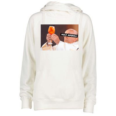 Holy Aperoli X Papst The Pope Drip X Francis Spritz Club Womens Funnel Neck Pullover Hood