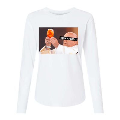 Holy Aperoli X Papst The Pope Drip X Francis Spritz Club Womens Cotton Relaxed Long Sleeve T-Shirt