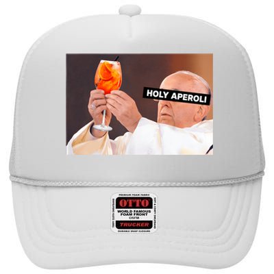 Holy Aperoli X Papst The Pope Drip X Francis Spritz Club High Crown Mesh Back Trucker Hat