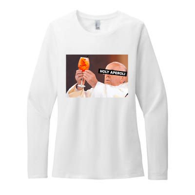 Holy Aperoli X Papst The Pope Drip X Francis Spritz Club Womens CVC Long Sleeve Shirt