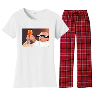 Holy Aperoli X Papst The Pope Drip X Francis Spritz Club Women's Flannel Pajama Set