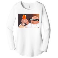 Holy Aperoli X Papst The Pope Drip X Francis Spritz Club Women's Perfect Tri Tunic Long Sleeve Shirt