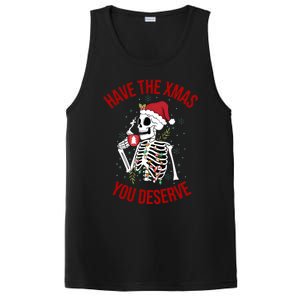 Have A Xmas You Deserve Funny Skeleton Christmas PosiCharge Competitor Tank