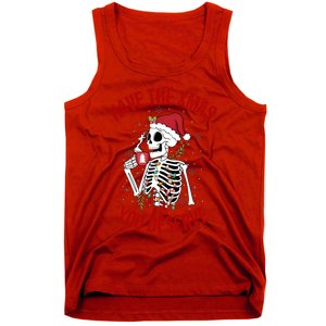 Have A Xmas You Deserve Funny Skeleton Christmas Tank Top