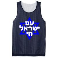 Hebrew Am Yisrael Chai Israel Magen David Mesh Reversible Basketball Jersey Tank