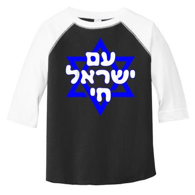Hebrew Am Yisrael Chai Israel Magen David  Toddler Fine Jersey T-Shirt