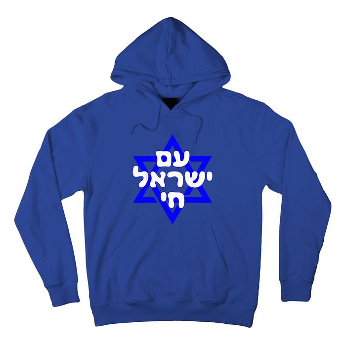 Hebrew Am Yisrael Chai Israel Magen David  Hoodie