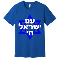 Hebrew Am Yisrael Chai Israel Magen David  Premium T-Shirt