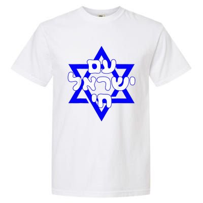 Hebrew Am Yisrael Chai Israel Magen David  Garment-Dyed Heavyweight T-Shirt