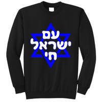 Hebrew Am Yisrael Chai Israel Magen David Sweatshirt