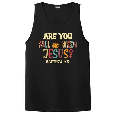 Halloween Are You Falloween Jesus Matthew Christian Faith Gift PosiCharge Competitor Tank