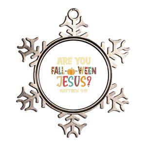 Halloween Are You Falloween Jesus Matthew Christian Faith Gift Metallic Star Ornament