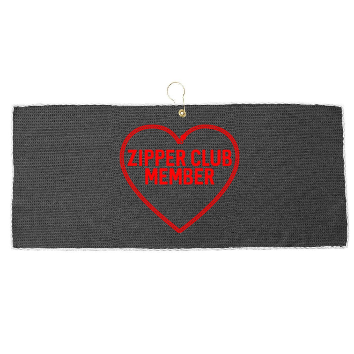 Heart Attack Zipper Club Open Heart Surgery Survivor Cute Gift Large Microfiber Waffle Golf Towel
