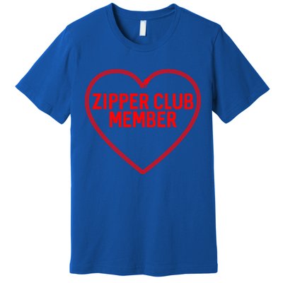 Heart Attack Zipper Club Open Heart Surgery Survivor Cute Gift Premium T-Shirt