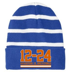 Houston Baseball 1224 Striped Beanie with Solid Band