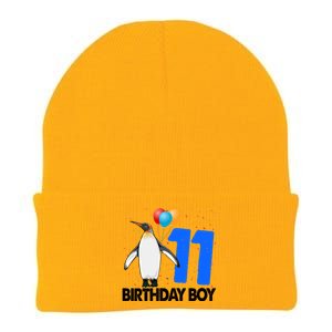 Happy Birthday 11 Funny Funny Gift Funny Penguin Tee Birds Gift Knit Cap Winter Beanie