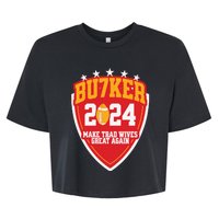 Harrison Butker 2024 Make Trad Wives Great Again Funny Harrison Butker Bella+Canvas Jersey Crop Tee