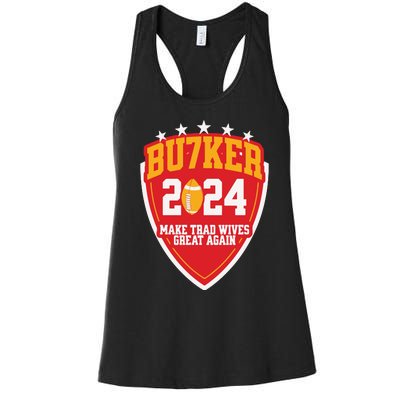 Harrison Butker 2024 Make Trad Wives Great Again Funny Harrison Butker Women's Racerback Tank