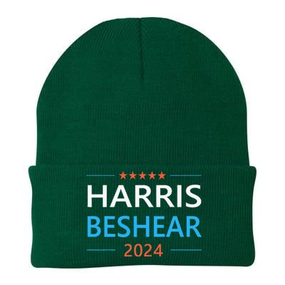 Harris Beshear 2024 For President Patriotic Kamala Democrat Knit Cap Winter Beanie