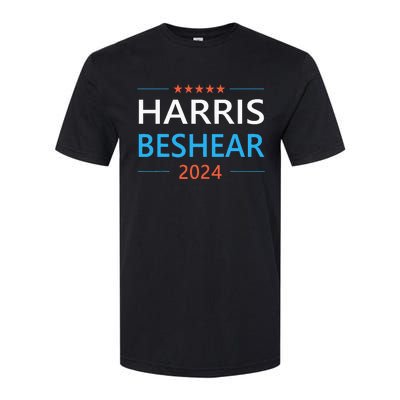 Harris Beshear 2024 For President Patriotic Kamala Democrat Softstyle CVC T-Shirt