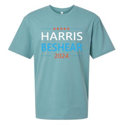 Harris Beshear 2024 For President Patriotic Kamala Democrat Sueded Cloud Jersey T-Shirt